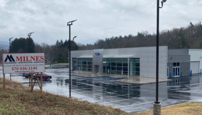 Milnes Construction has Completed the New Tunkhannock Ford Facility